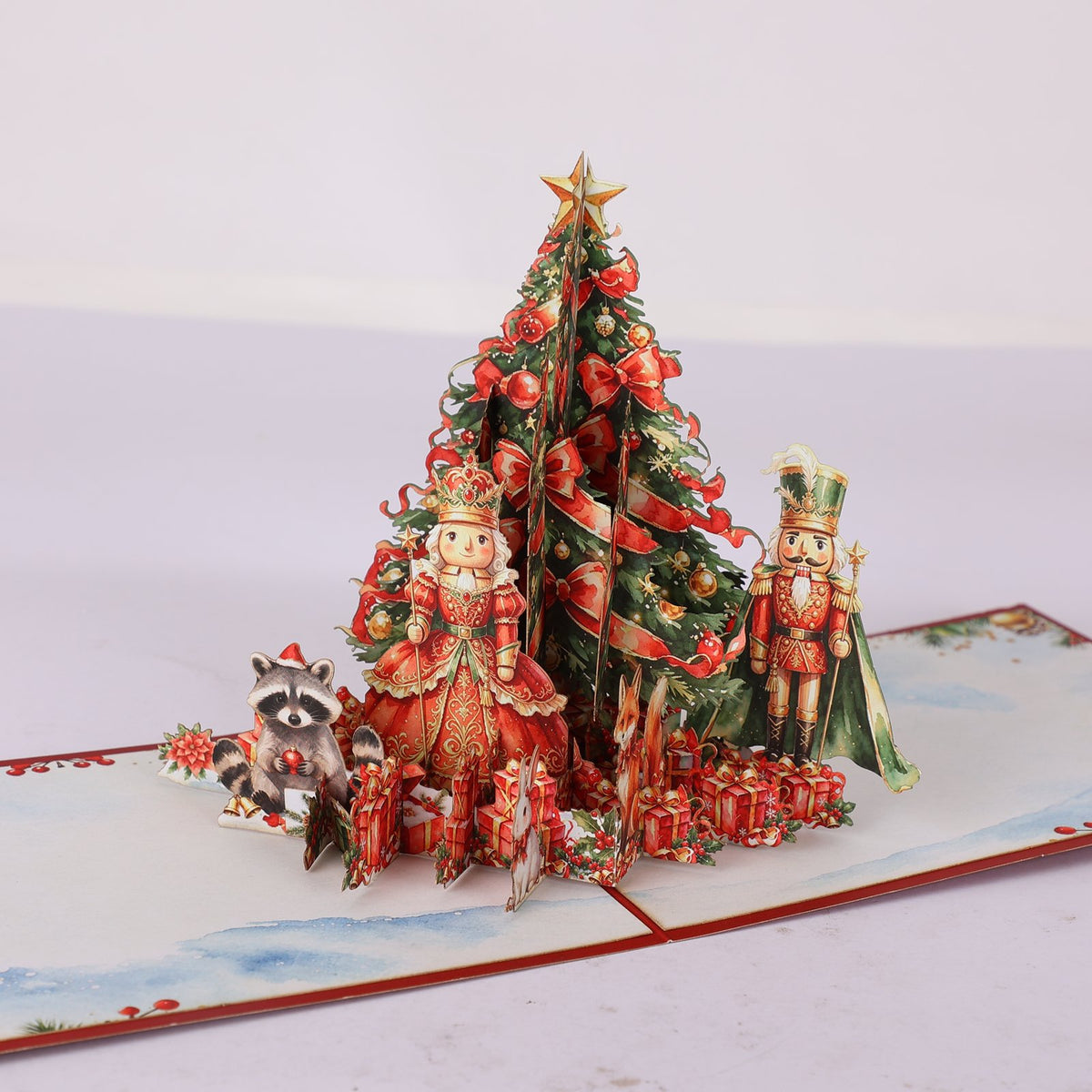 Nutcracker Christmas Tree Greeting Card