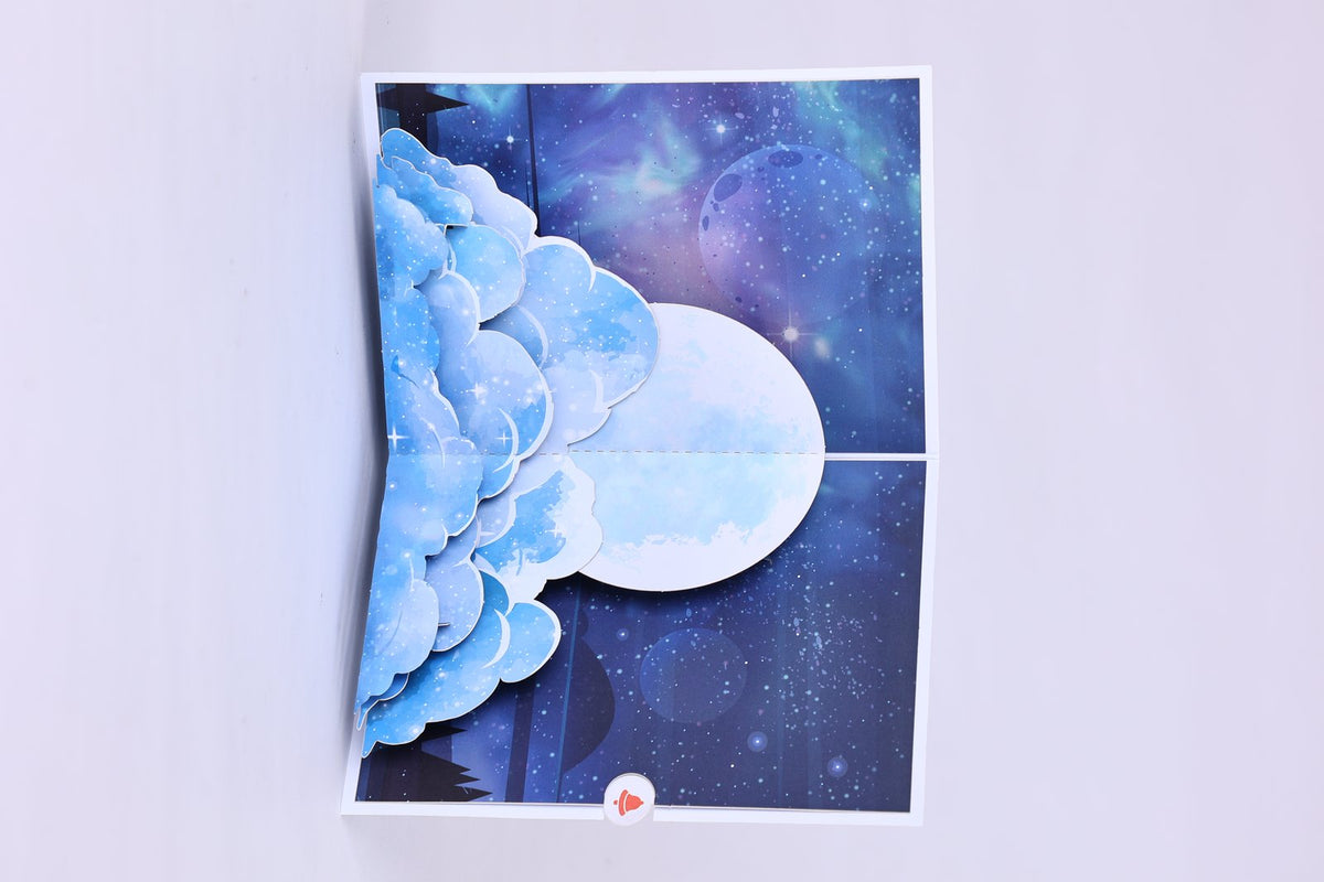 Moon Viewing 3D Pop Up Card