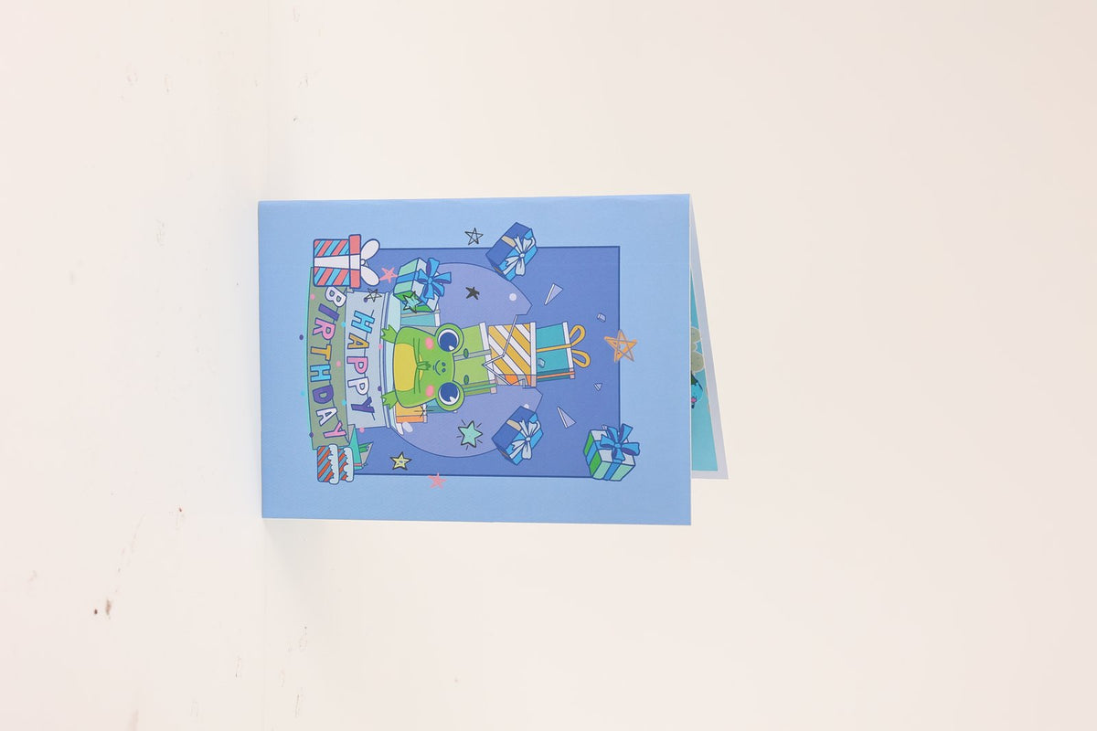 Birthday Frog 3D Pop Up Card