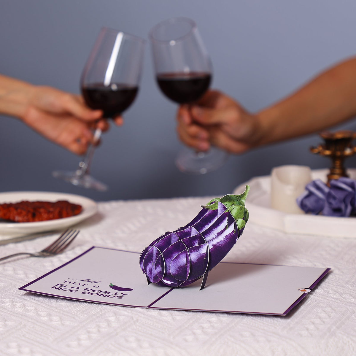Eggplant Greeting Card