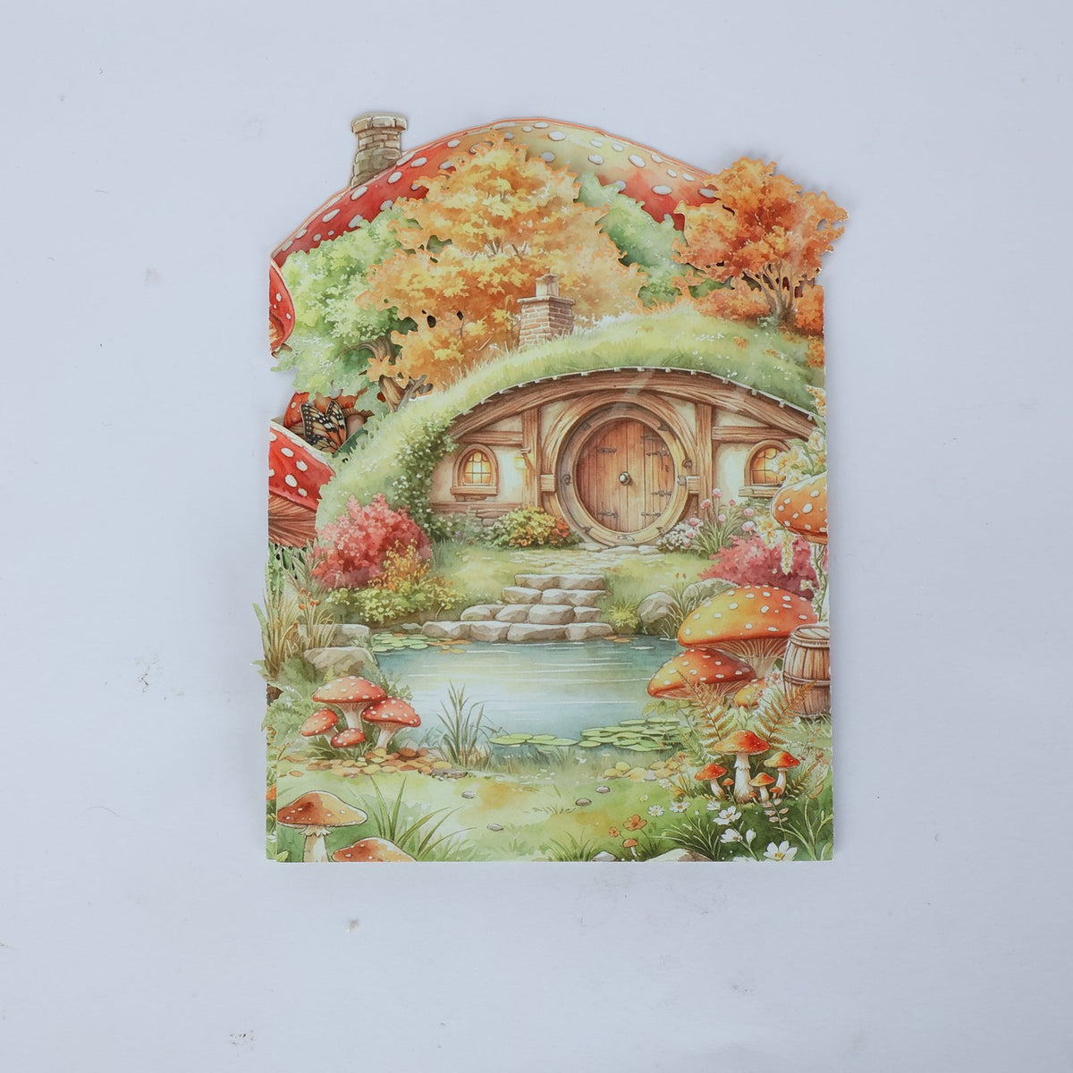 Light Green Forest Double Door Card