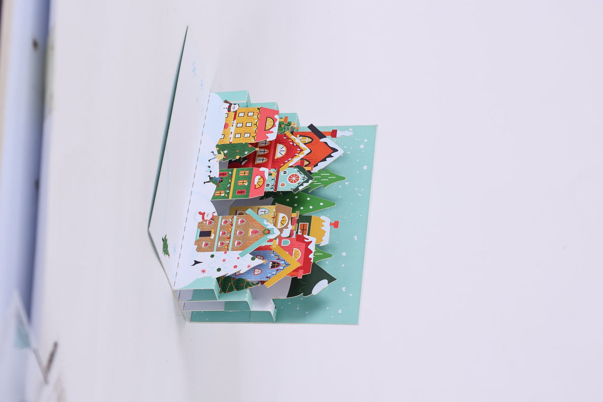 Christmas Village 3D Pop Up Card