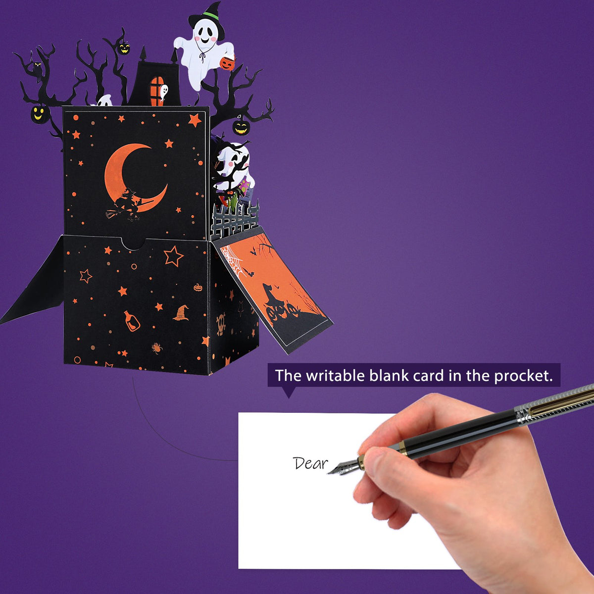 Halloween Witch 3D Pop Up Card