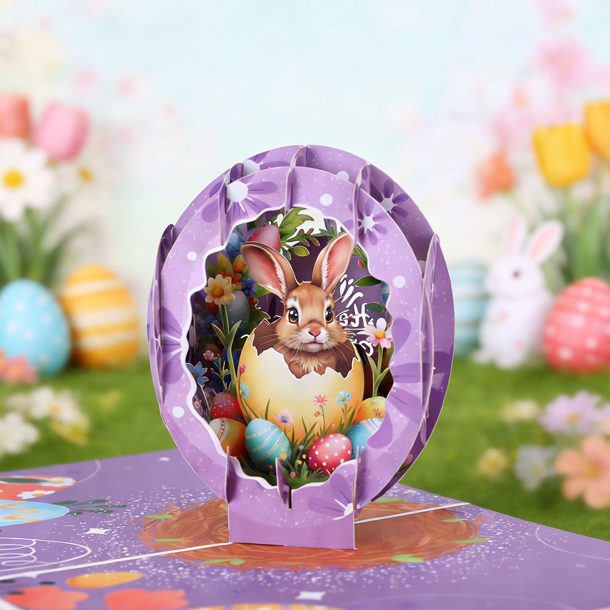 Easter Purple Easter Egg Greeting Card