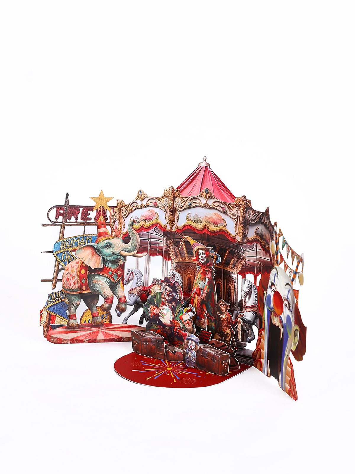 Circus Elephant 3D Pop Up Card