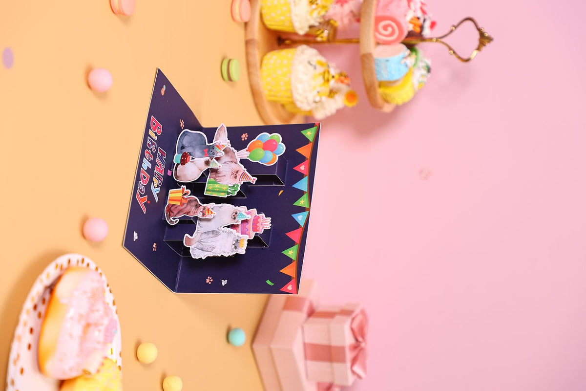 Cat Birthday Greeting Card