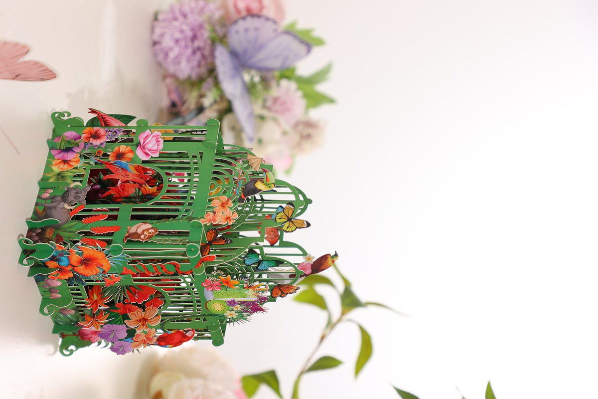 Green Garden Gazebo 3D Pop Up Card