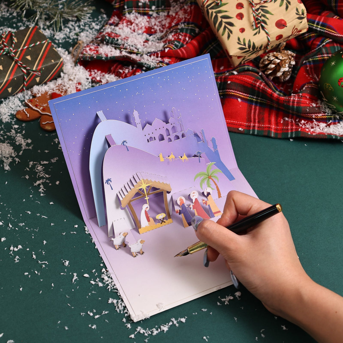 Nativity 90° 3D Pop Up Card