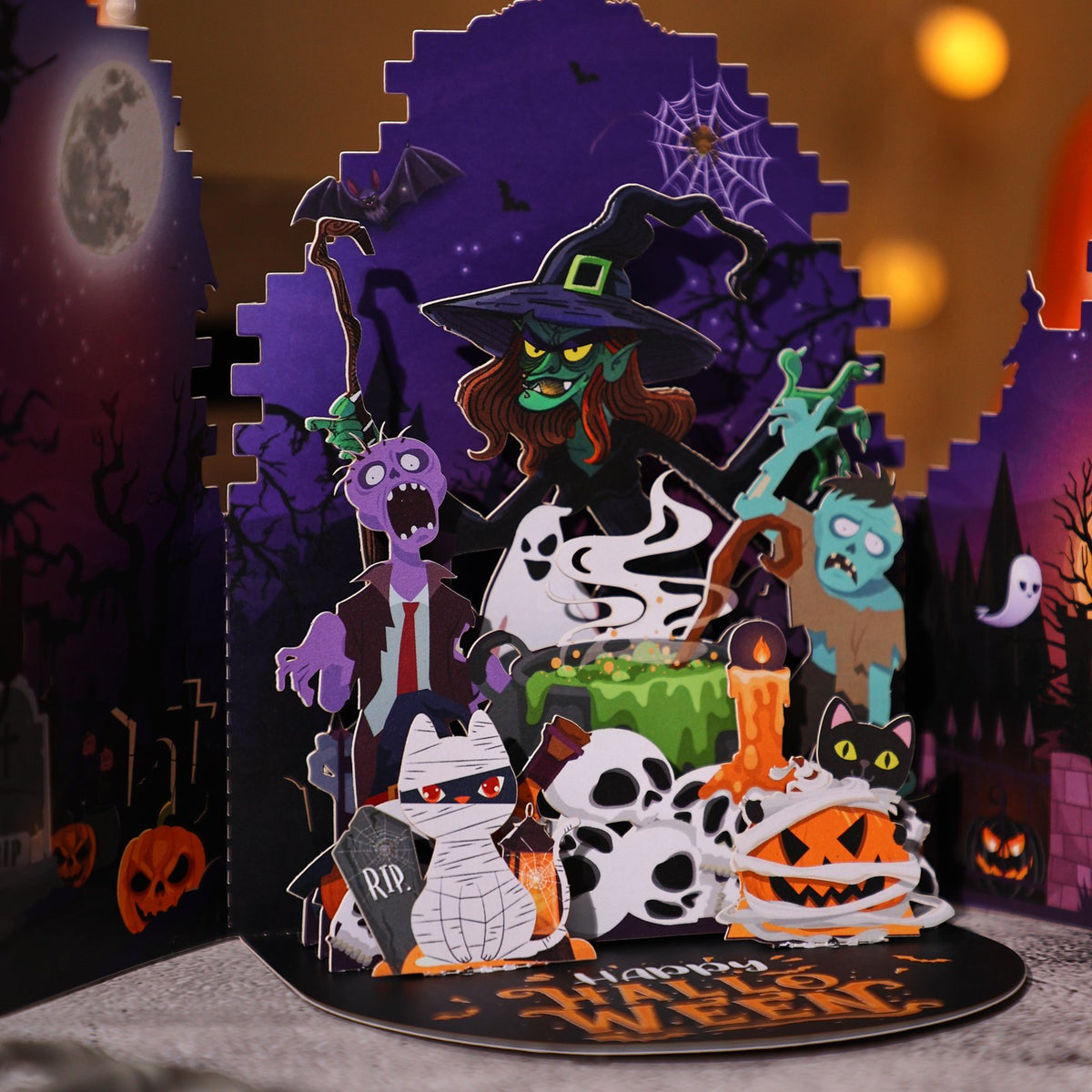 Halloween Double Door Pop Up Card