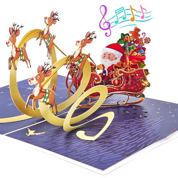 180° Insertion Light & Music 3D Pop-up Card