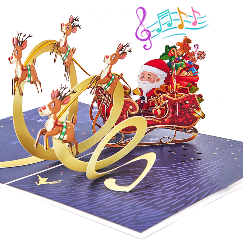 180° Insertion Light & Music 3D Pop-up Card