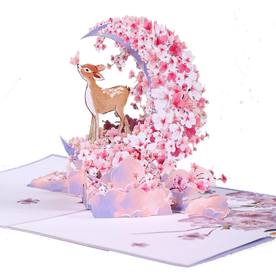 180° Insertion Parallel Axis Shift 3D Pop-up Card