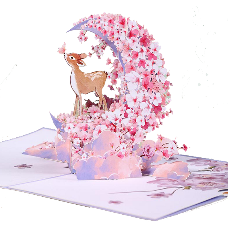 180° Insertion Parallel Axis Shift 3D Pop-up Card