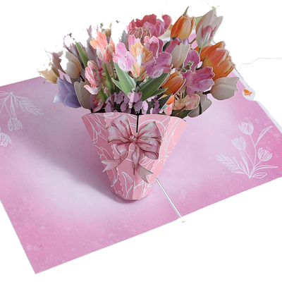 180°  Inclined platform Parallel Axis Shift 3D Pop-up Card