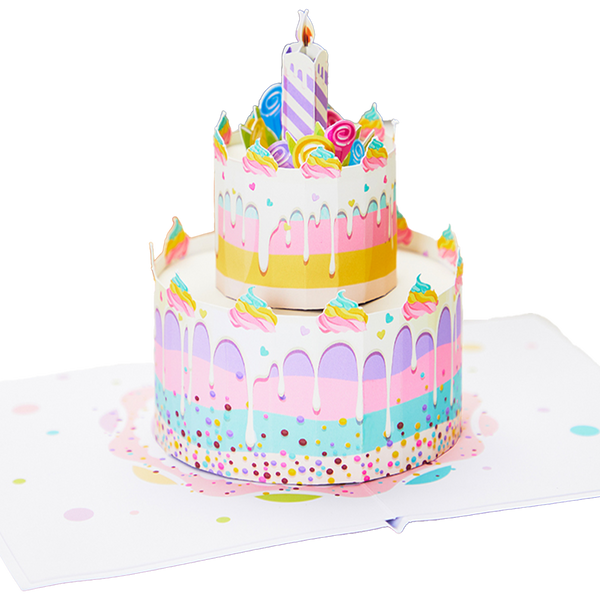 180° layered assembly 3D Pop-up Card