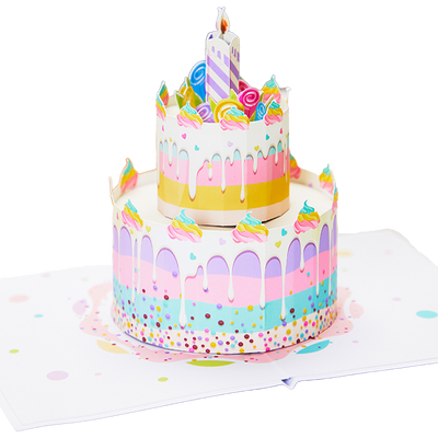 180° layered assembly 3D Pop-up Card