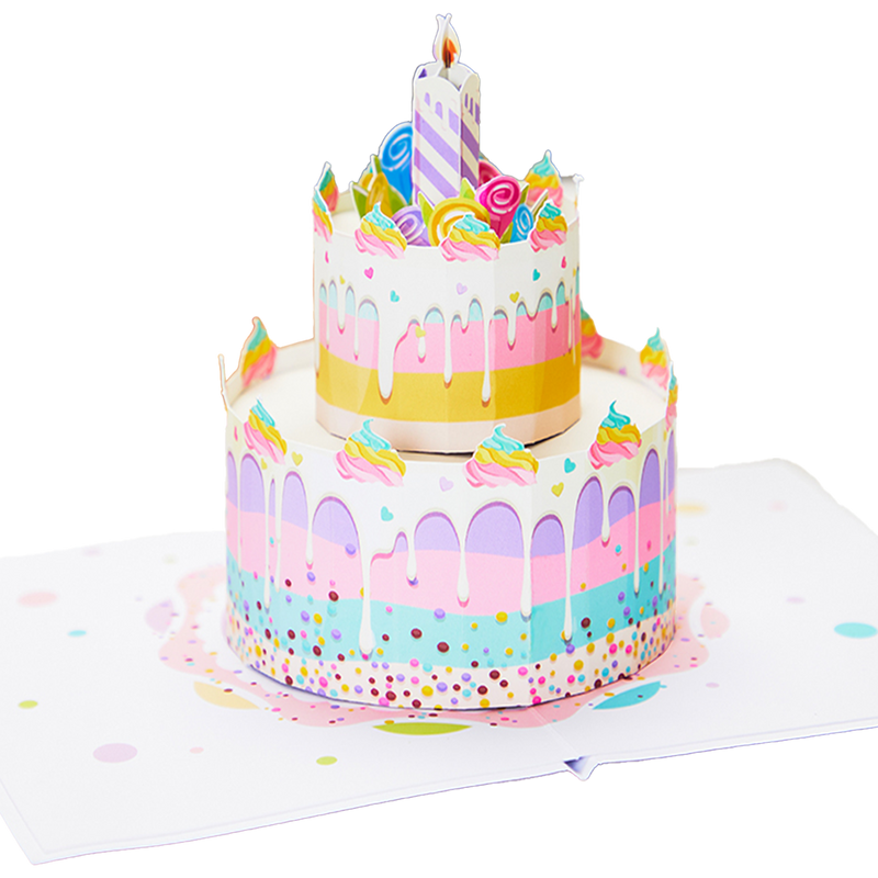 180° layered assembly 3D Pop-up Card