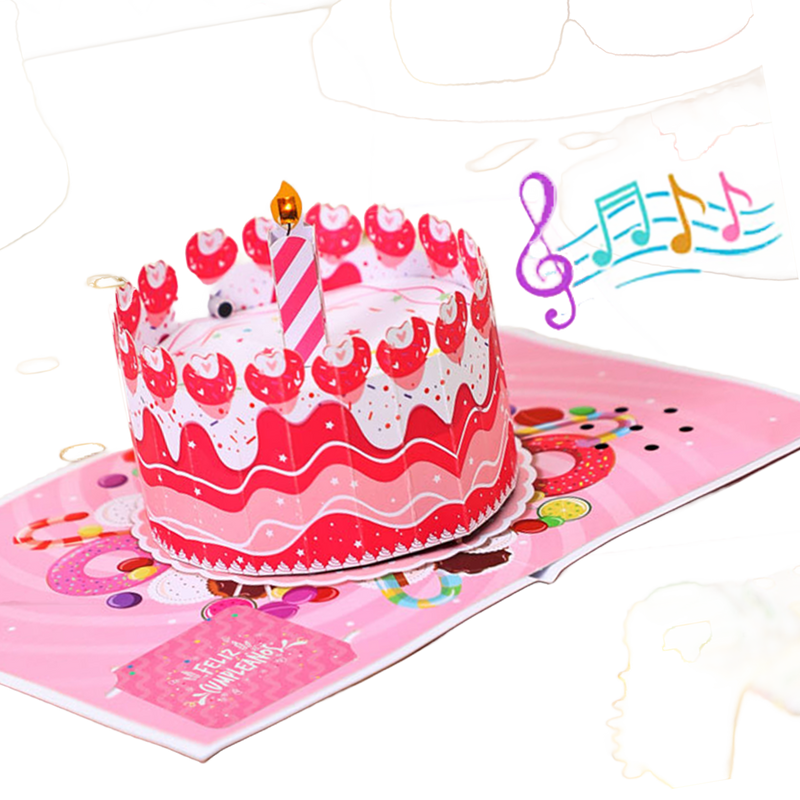 180° Light & Music 3D Pop-up Card