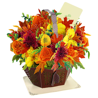 Flower Basket 3D Pop-up Card