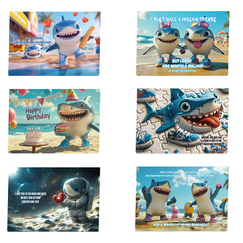 2D Flat Greeting Card