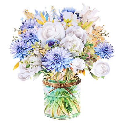 3D Kettle Shape Flower Bouquet
