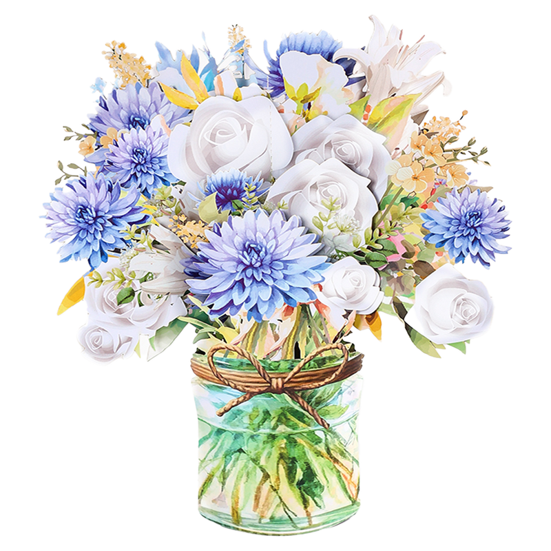 3D Kettle Shape Flower Bouquet