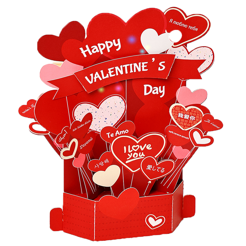Hexagon Flower Box 3D Pop-up Card