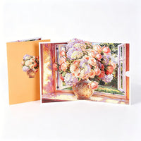Vintage Hydrangea Vase Greeting Card