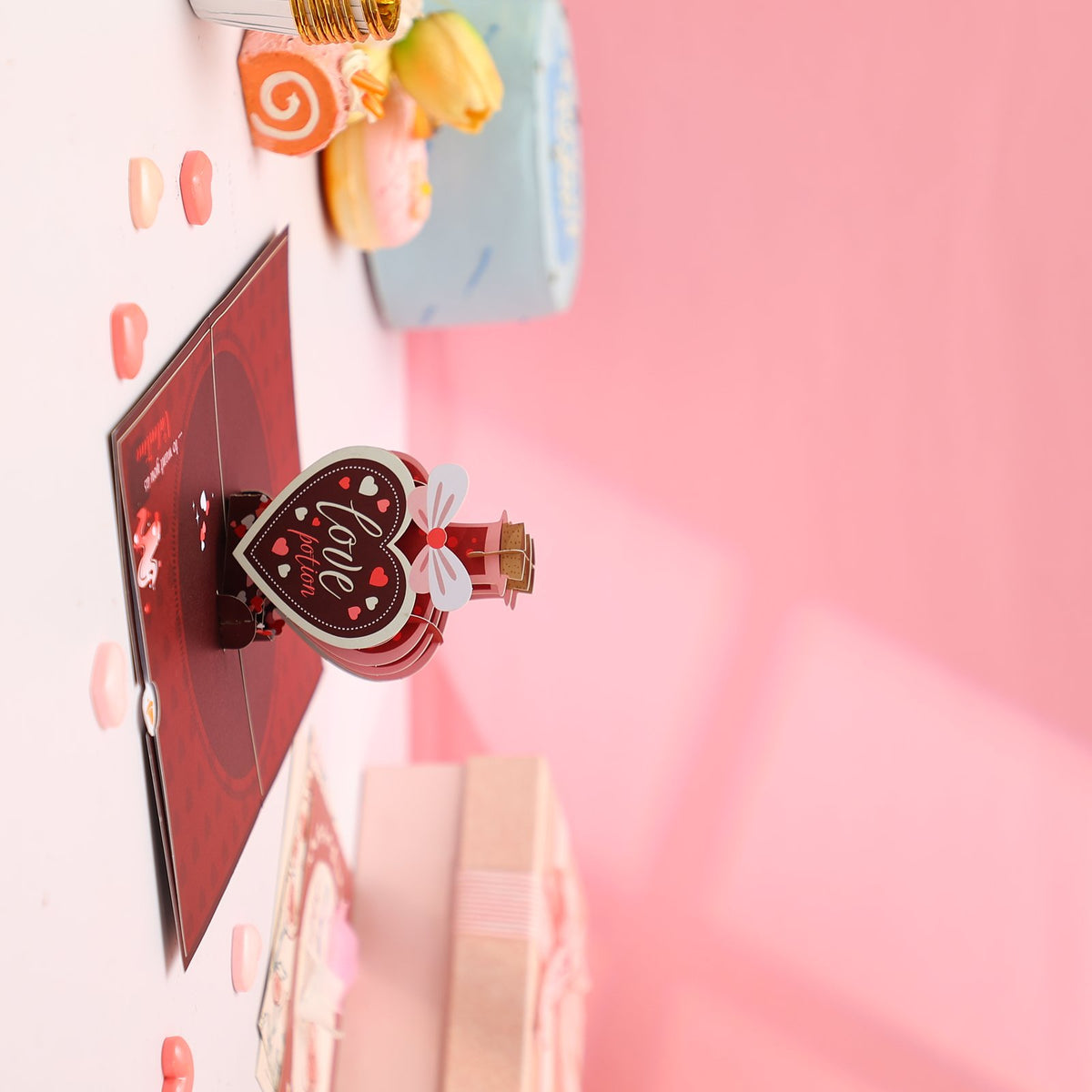 Heart Potion Bottle 3D Pop Up Card