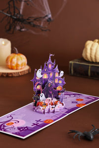Grim Reaper Castle Greeting Card