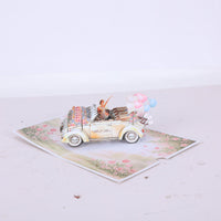 Wedding Car Pop Up Card
