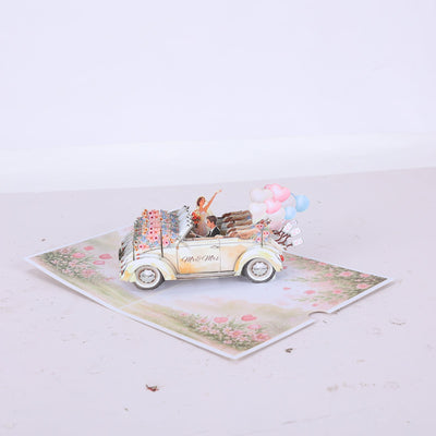 Wedding Car Pop Up Card