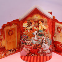 Vintage Valentine's Day Double Door Pop Up Card