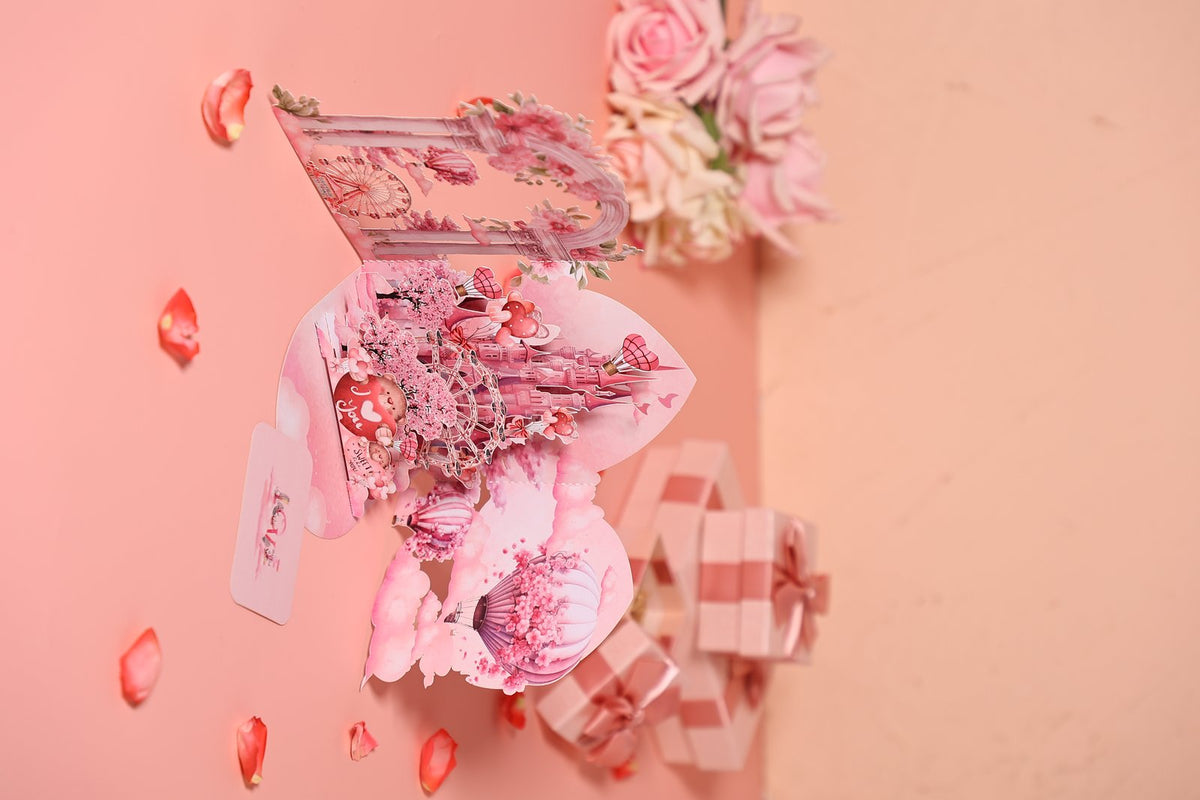 Valentine's Day Double Door Pop Up Card