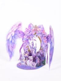Purple Angel Wings 3D Pop Up Card
