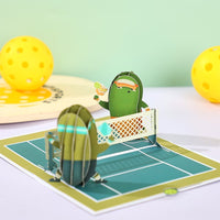 Pickleball Pickle 3D Pop Up Card