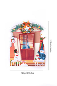 Christmas Cat Double Door 3D Pop Up Card