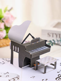 Piano Swirl Flip Pop Up Card