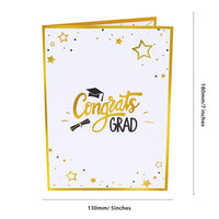 Gold Graduation Flip Pop Up Card