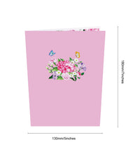 Flowering Shrubs 3D Pop Up Card