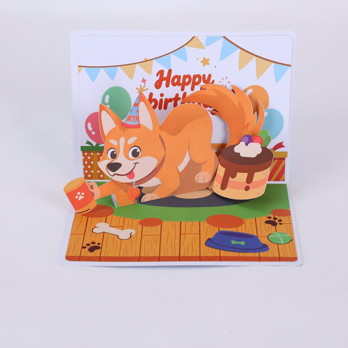 Egg Birthday Dog Greeting Card