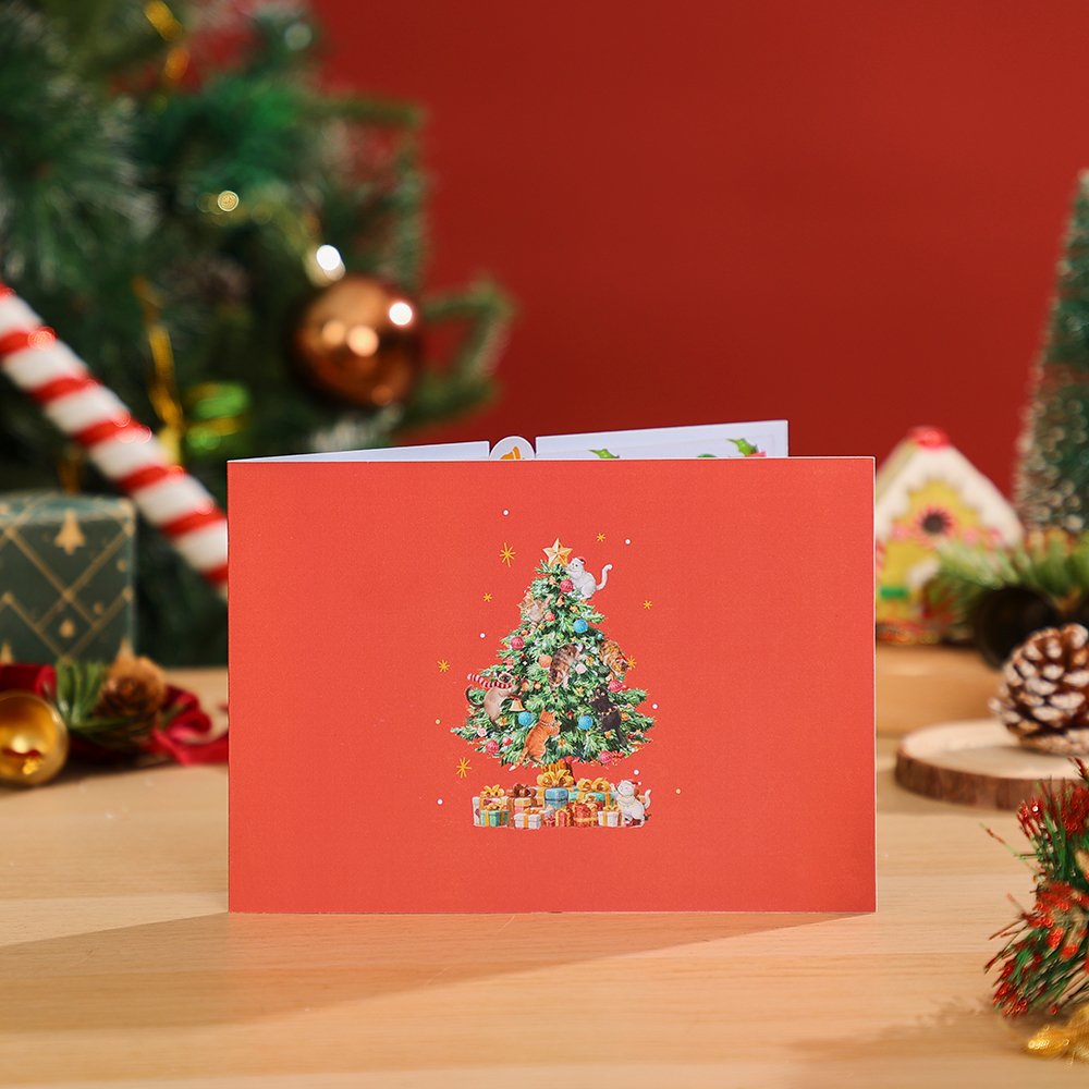 Candy Christmas Tree 3D Pop Up Card
