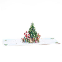 Christmas Santa Claus Jungle Greeting Card