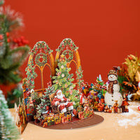 Vintage Christmas 3D Pop Up Card