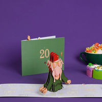 Piglet Piggyback Creative 3D Pop Up Card