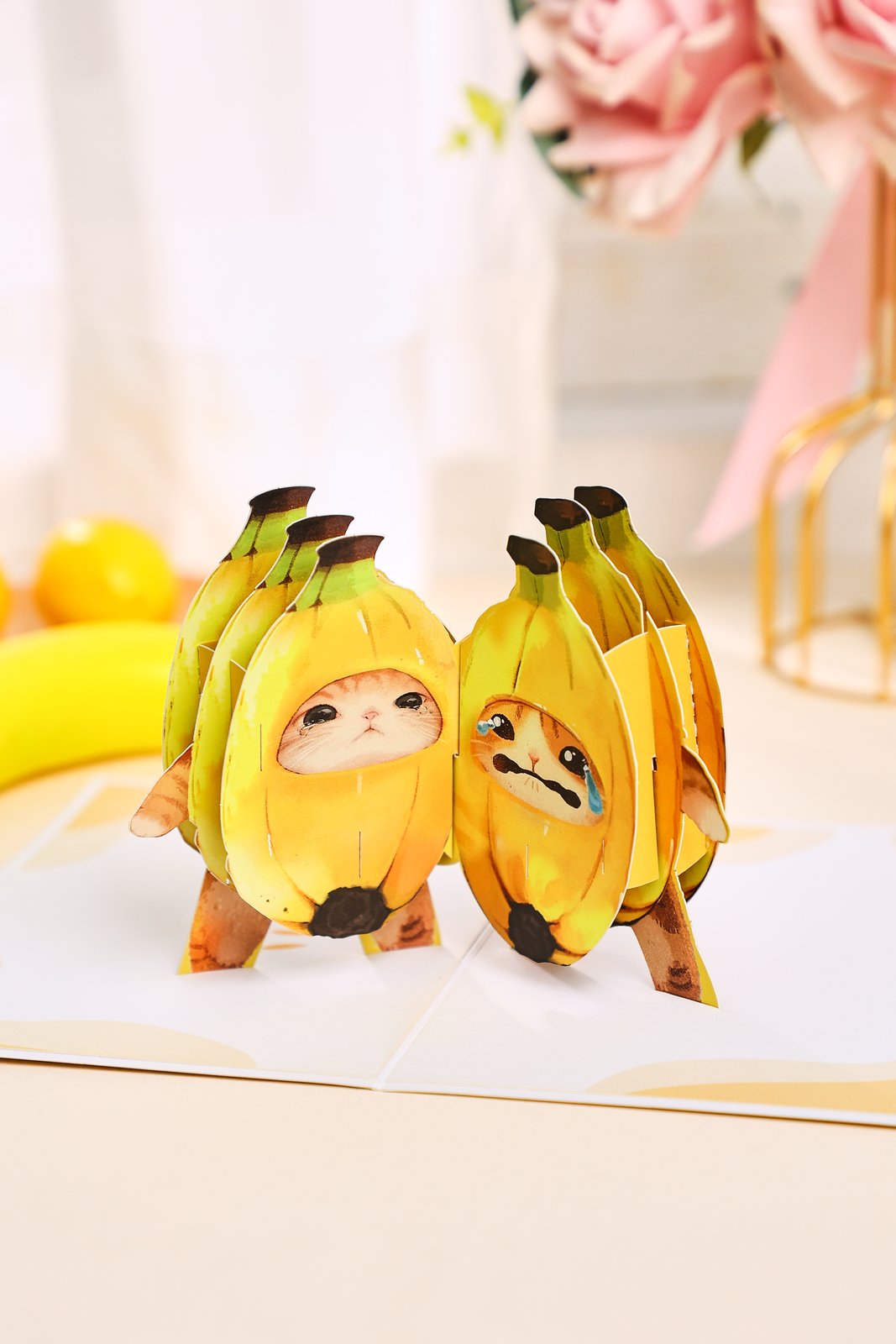 Banana Cat Greeting Card