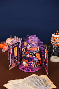 Halloween Cat Double Door Card