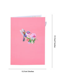 Flowering Shrubs Hummingbird 3D Pop Up Card