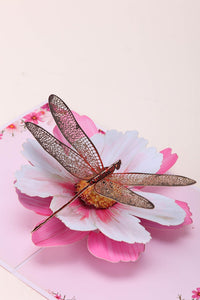 Large Cosmos Dragonfly 3D Pop Up Card