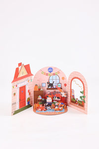 Cat Birthday Double Door 3D Pop Up Card